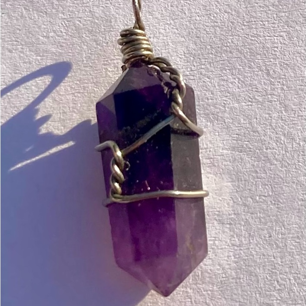 Double Terminated Amethyst Pendant